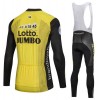 Tenue Cycliste Manches Longues et Collant à Bretelles 2018 LottoNL-Jumbo N001